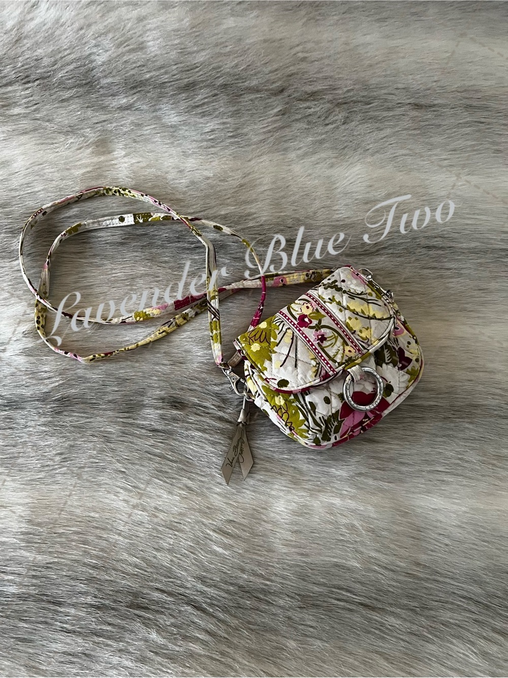 VERA BRADLEY Make Me Blush 2010 Little Hip Bag Crossbody Belt Bag Pink Floral
